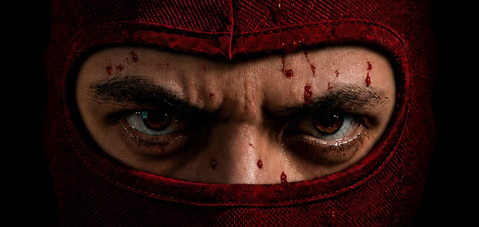 Mirada enmascarada de la portada de ALGUIEN